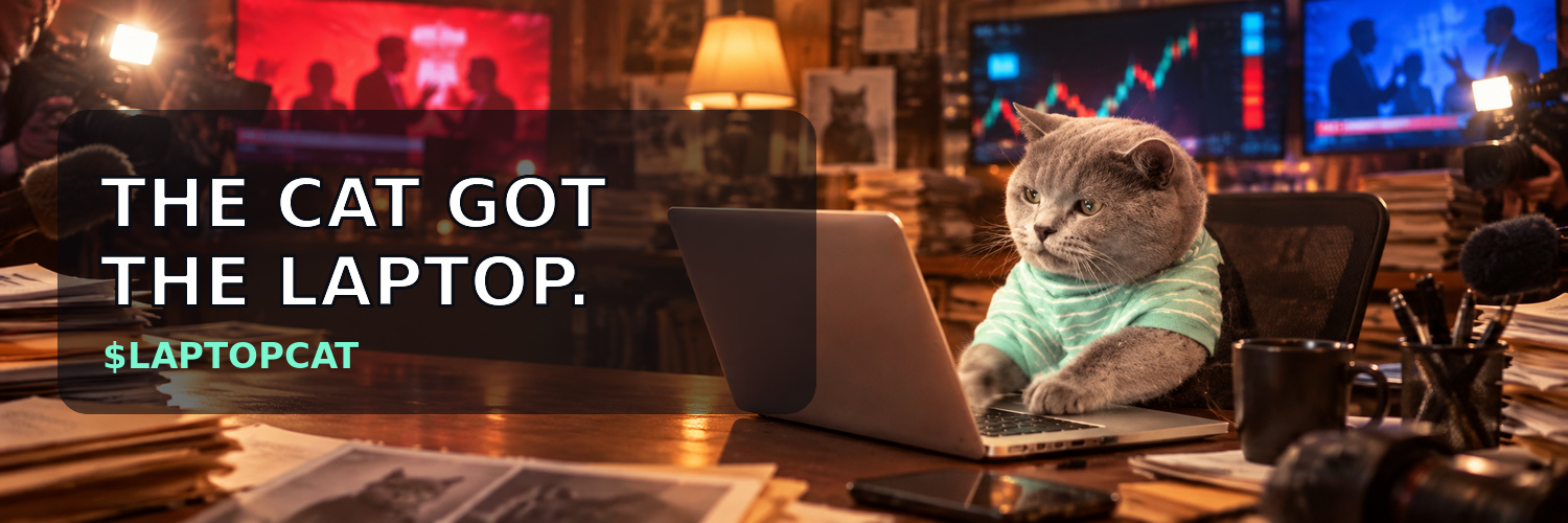 LAPTOPCAT — The Cat Got The Laptop newsroom banner
